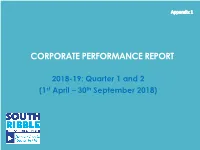 Corporate Performance Report