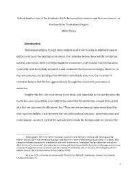 Ethical Implications of the Academic Battle Between Evolutionists and Interventionists1 In
