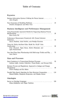 Table of Contents