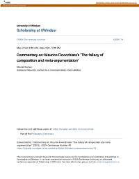 The Fallacy of Composition and Meta-Argumentation"