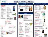 2020 Pepsi Beverages Portfolio