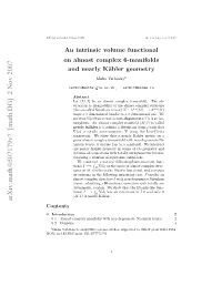 An Intrinsic Volume Functional on Almost Complex 6-Manifolds