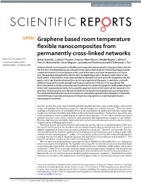 Graphene Based Room Temperature Flexible Nanocomposites From