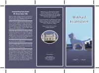 Mikhail Eisenstein Brochure.Pdf