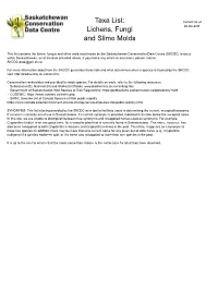 Saskatchewan Element List