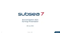 SUBC Q2 2021 Presentation
