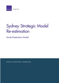 Sydney Strategic Model Re-Estimation: Mode-Destination Model