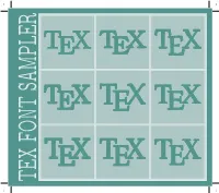 Tex Font Sampler
