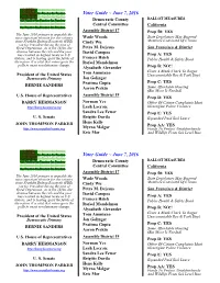 Voter Guide ~ June 7, 2016