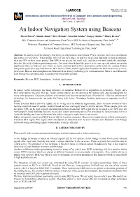 An Indoor Navigation System Using Beacons