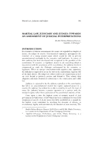In Countries of Written Constitutions the Courts Are Temples of Justice, the Judges Its Oracles