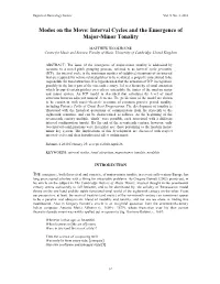 Interval Cycles and the Emergence of Major-Minor Tonality