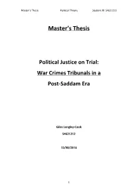 Master's Thesis