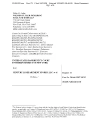 Philip D. Anker WILMER CUTLER PICKERING HALE and DORR LLP