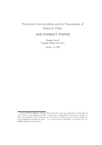 Plant-Level Nonconvexities and the Transmission of Monetary Policy