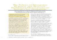 Preliminary Observations on Taiwan's 921 Earthquake