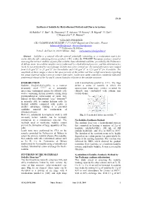 Synthesis of Sodalite by Hydrothermal Method and Characterizations