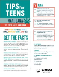 Tips for Teens: Marijuana