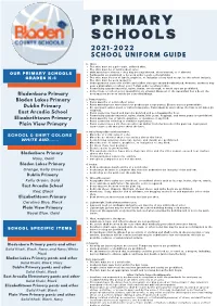 21-22 Primary Schools Uniform Guide