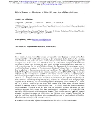Effect of Diapause on Cold-Resistance in Different Life-Stages of an Aphid Parasitoid Wasp