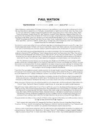 Paul Watson Biography