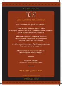 We're Open 7 Days a Week