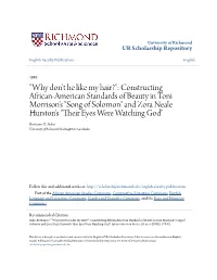 "Why Don't He Like My Hair?": Constructing African-American