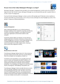 Do You Know What Makes Netsupport Manager So Unique?
