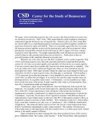 How Majority Rule Protects Minorities