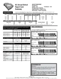 2010 SC Annual School Report Card Summary