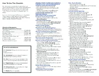 How to Use This Checklist