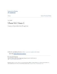 Uhuru Vol. 3 Issue 2 University of Dayton