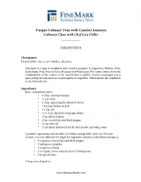 Unique Culinary Tour with Camelot Journeys Culinary Class with Chef Lisa Fidler ______