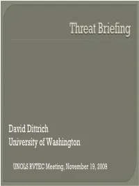 2009 RVTEC Annual Meeting Network Security