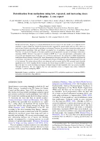 Detoxification from Methadone Using Low, Repeated, and Increasing