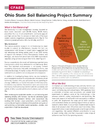 Ohio State Soil Balancing Project Summary