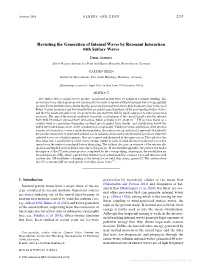 Revisiting the Generation of Internal Waves by Resonant Interaction with Surface Waves