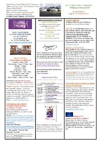 St. Cadoc's R.C. Church Weekly Bulletin Holy Week