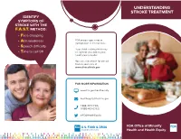 Understanding Stroke Treatment Identify Symptoms of Stroke with the F.A.S.T