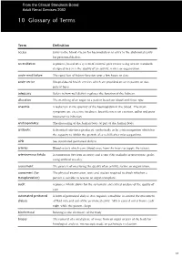 10 Glossary of Terms