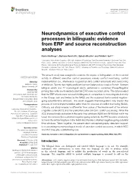 Evidence from ERP and Source Reconstruction Analyses