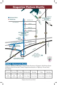 Grapevine Visitors Shuttle