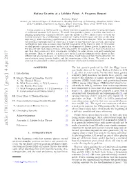 Ho\V {R} Ava Gravity at a Lifshitz Point: a Progress Report