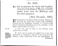 No. 3368. an Act to Sanction the Issue and Applica- Tion Of