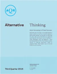 Thinking Alternative