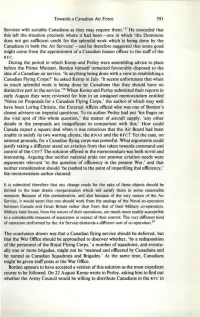 Towards a Canadian Air Force Services with Suitable Canadians