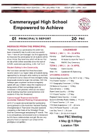 01 Principal's Report 20 P&C
