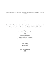 A Description and Analysis of Four Metarepresentation Markers of Indus Kohistani