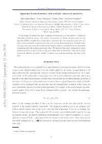 Arxiv:1806.08325V1 [Quant-Ph] 21 Jun 2018 Between Particle Number and Energy, in the Same Way That Temperature T Acts As an Exchange Rate Between Entropy and Energy