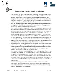 How to Cook Fast Meals on a Budget